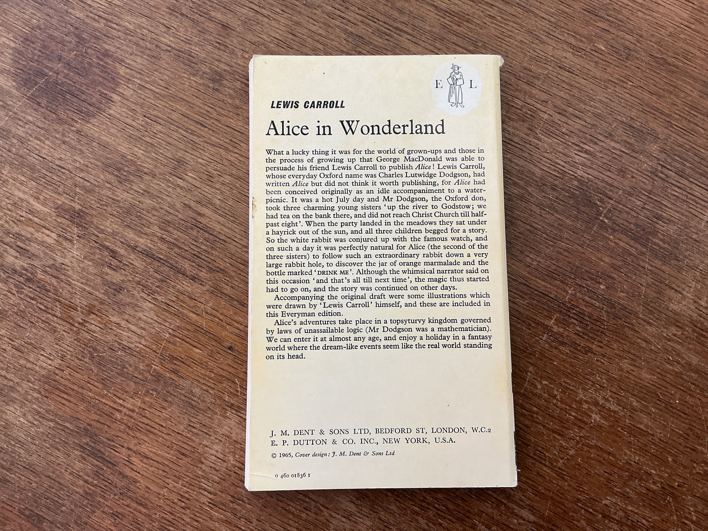 Alice in Wonderland 1966 edition with illustrations by Lewis Carroll