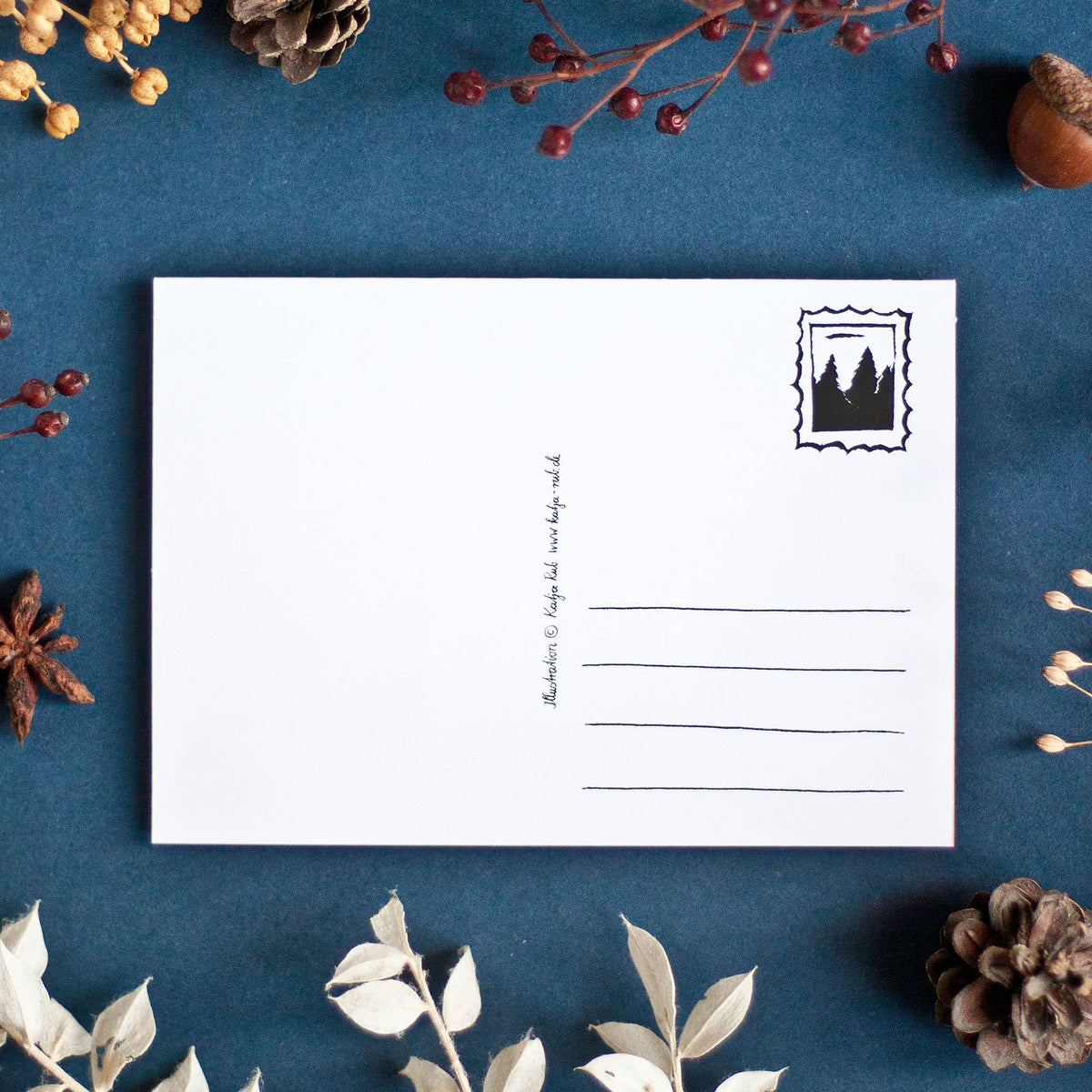 Advent Calendar Postcard Raccoons A6