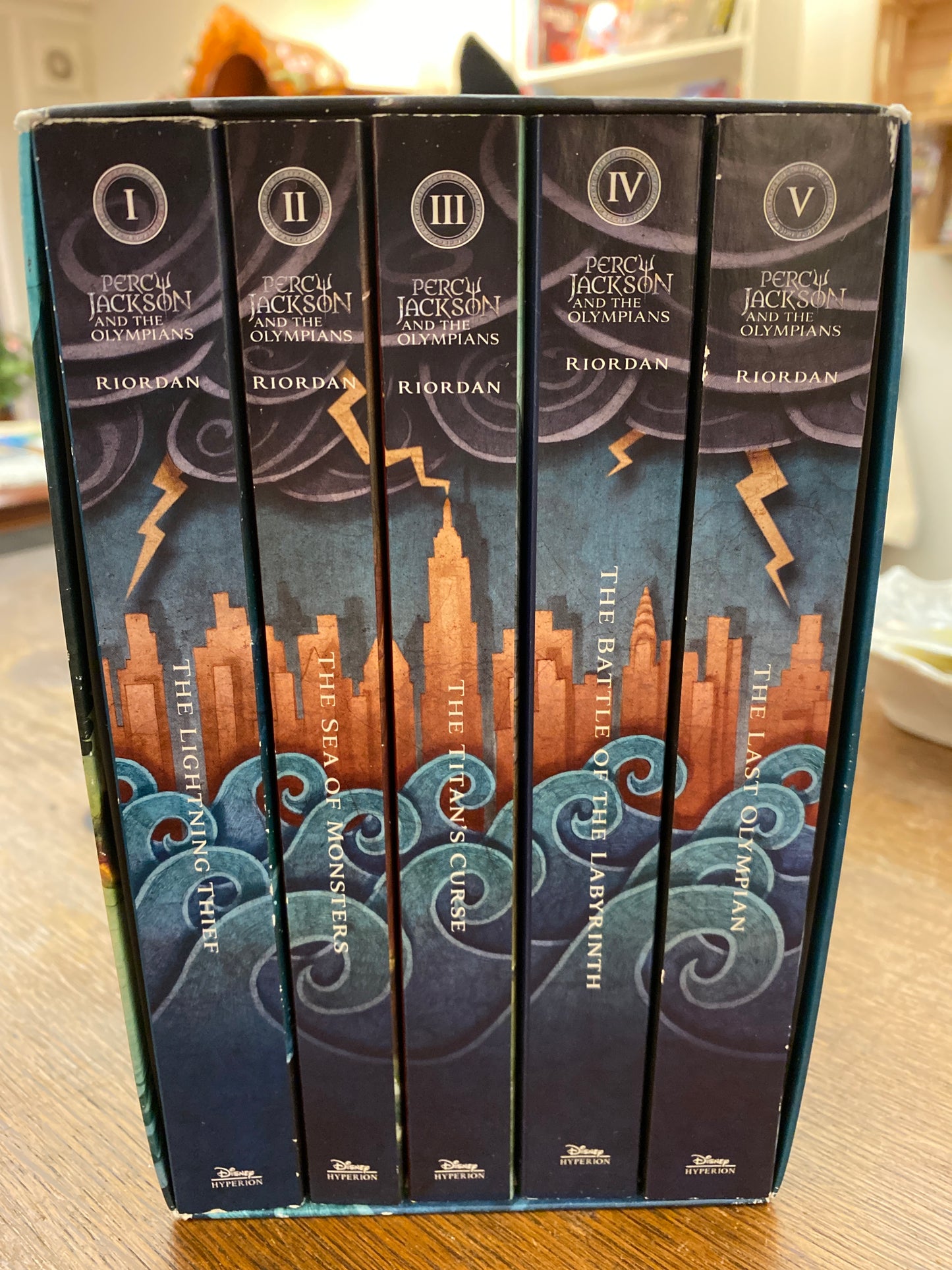 Percy Jackson and the Olympians 5 Book Paperback Boxed Set by Rick Riordan