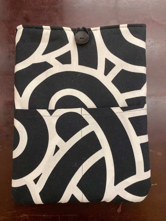 Black and White Book Sleeve (Size "medium" for hardback and large format paperback books)