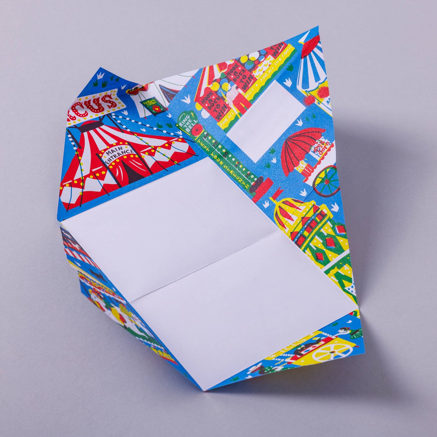 Circus Pigeon, Folding Stationery Letter Pack, Pack of 6