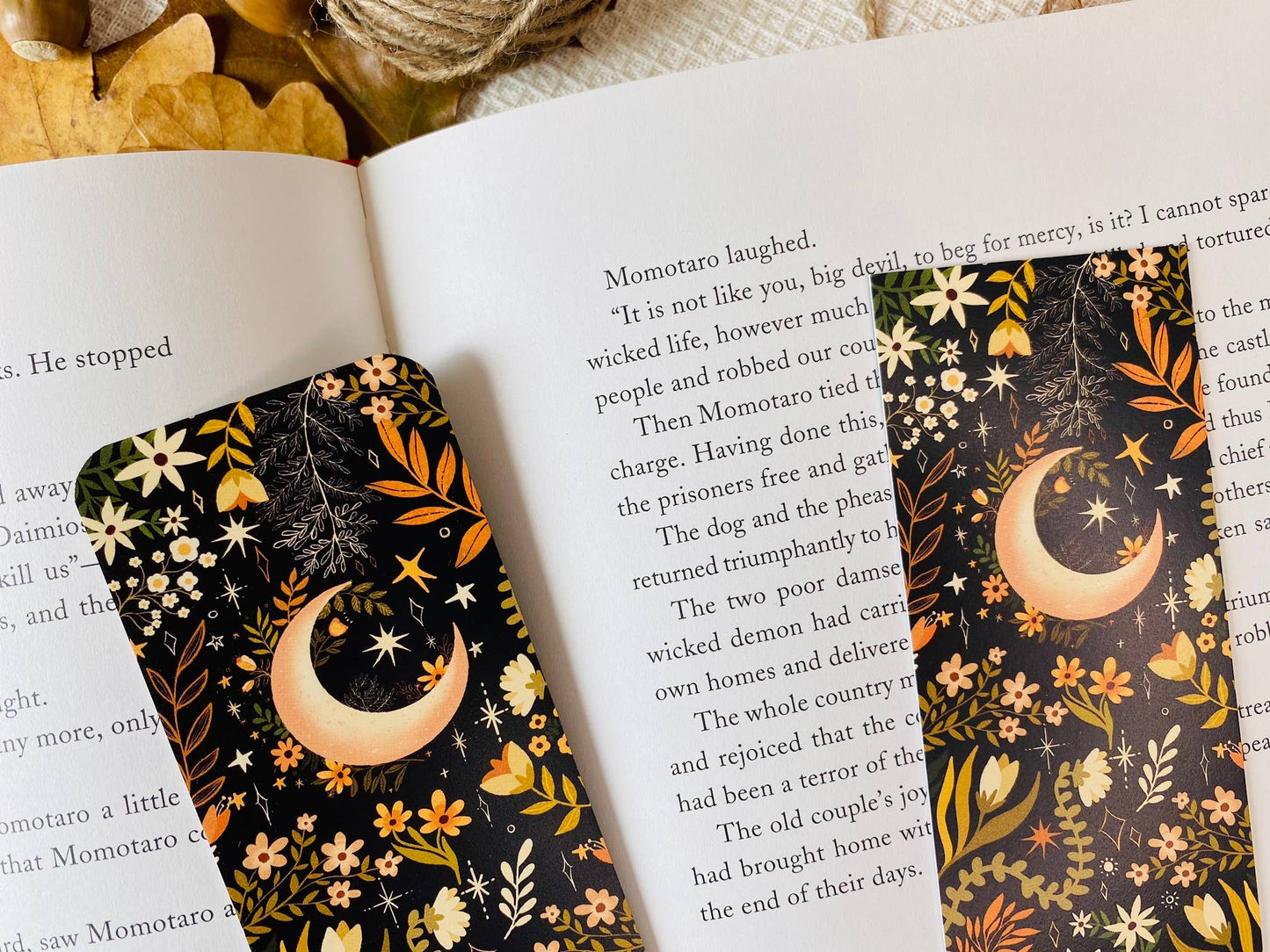 Moon Light Bookmark | Book Accessories, Illustrated Bookmark: Rounded Corners