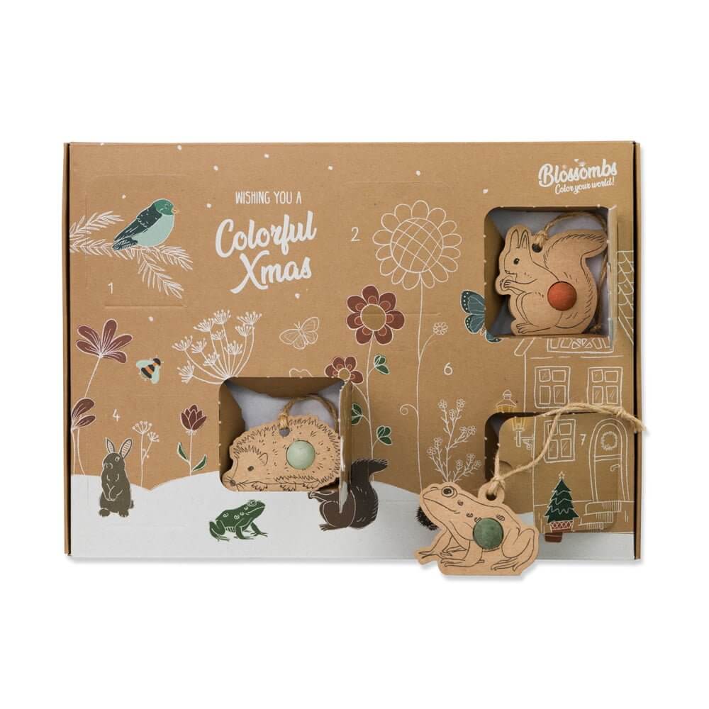 Advent calendar with 7 hangers with 1 Blossomb each