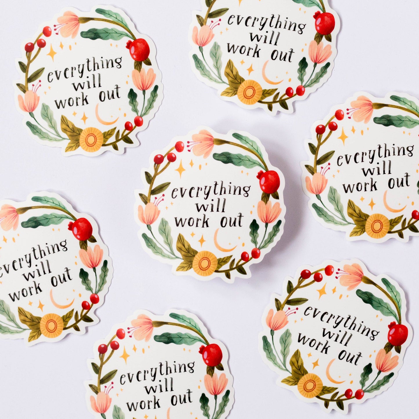 Vinyl sticker — Everything Will Work Out