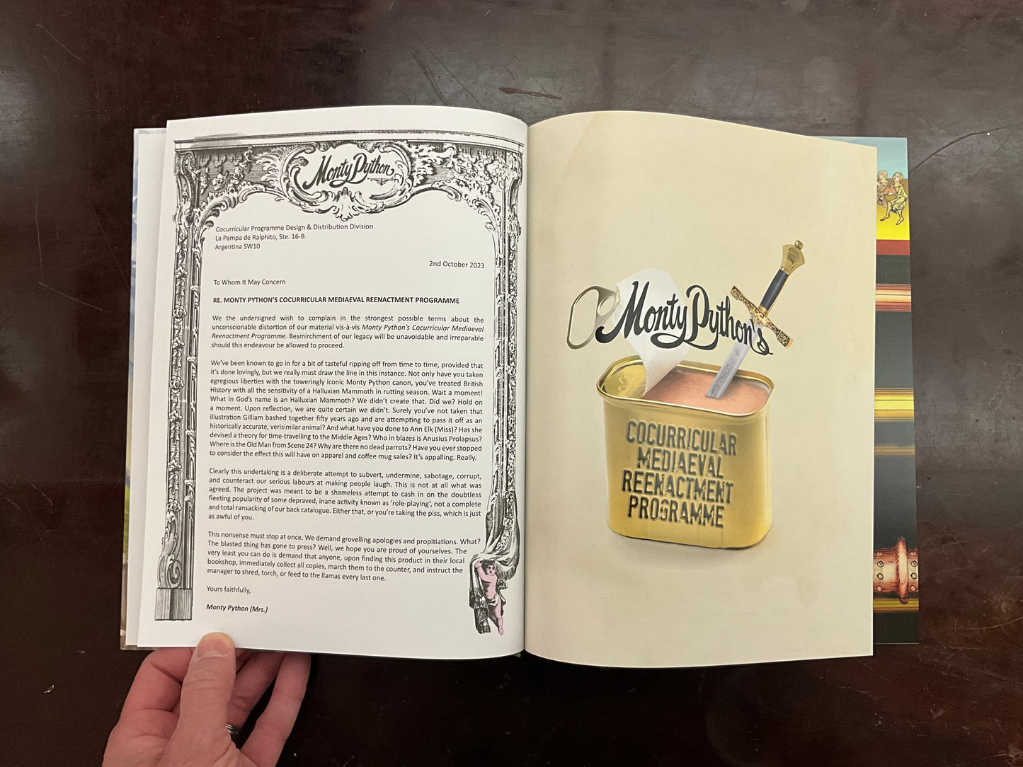 Monty Python's Cocurricular Mediaeval Reenactment Programme RPG (Includes PDF)