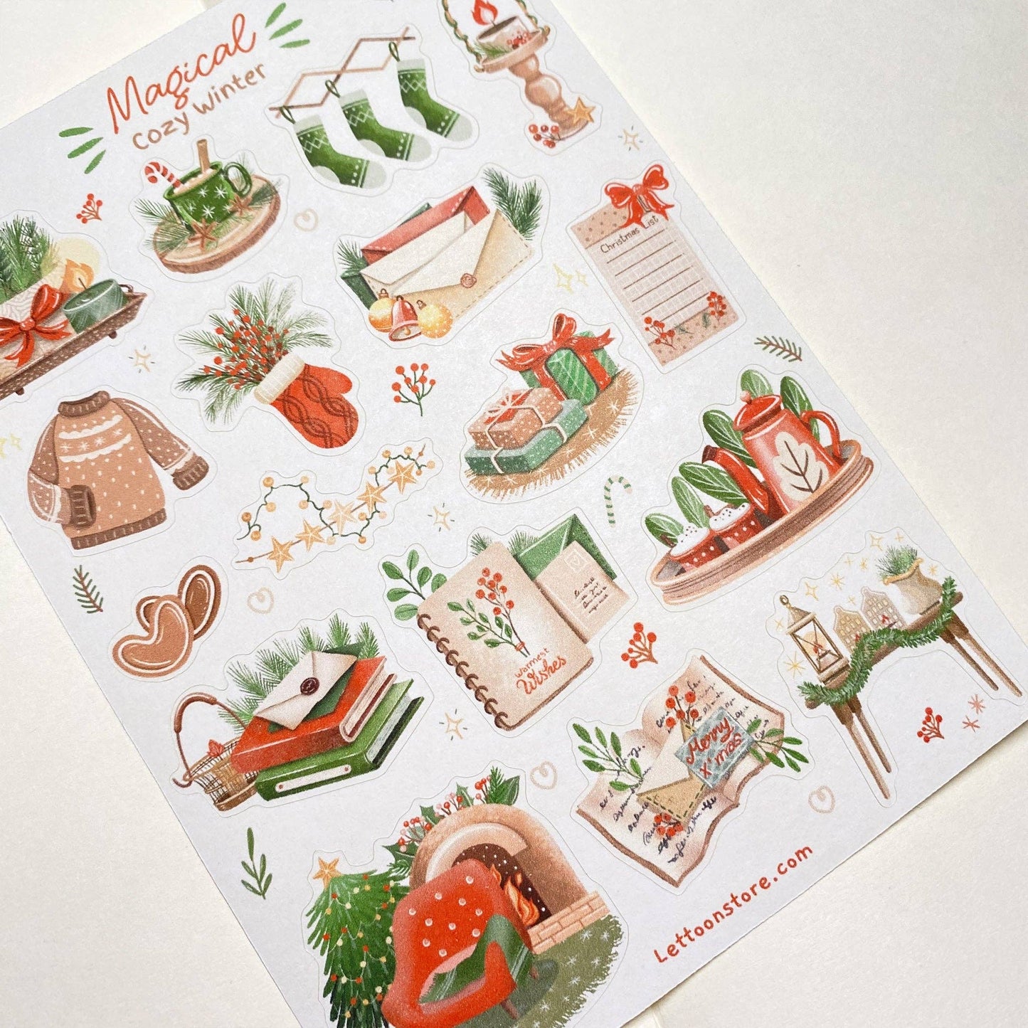 Sticker Sheet - Magical Cozy Winter: Matte Paper