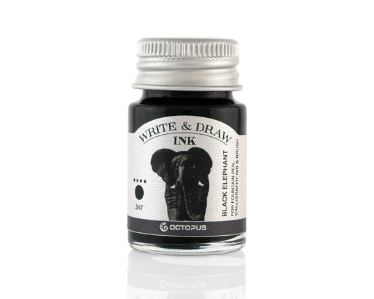 Write and Draw Ink 347 Black Elephant Writing Paper 10ml