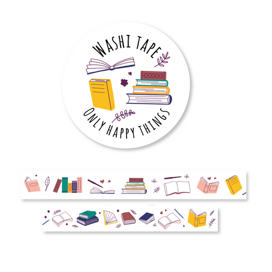 Washi tape book lover