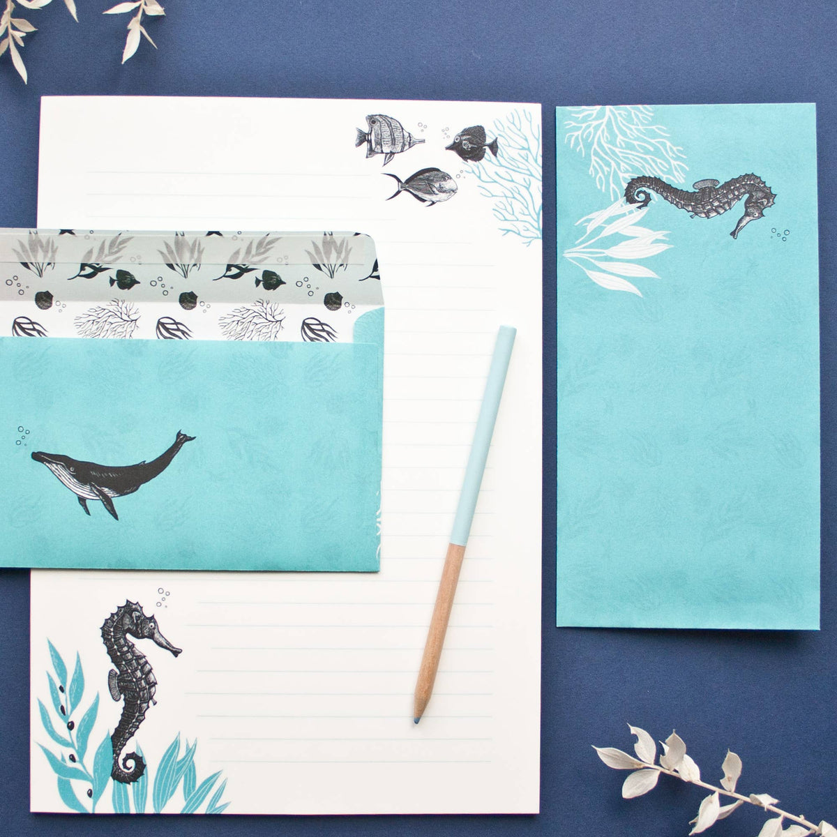 Stationery Set Seahorse