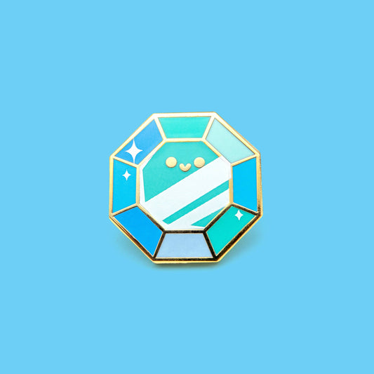 Tiny Gem Pins: BLUE TOPAZ PIN