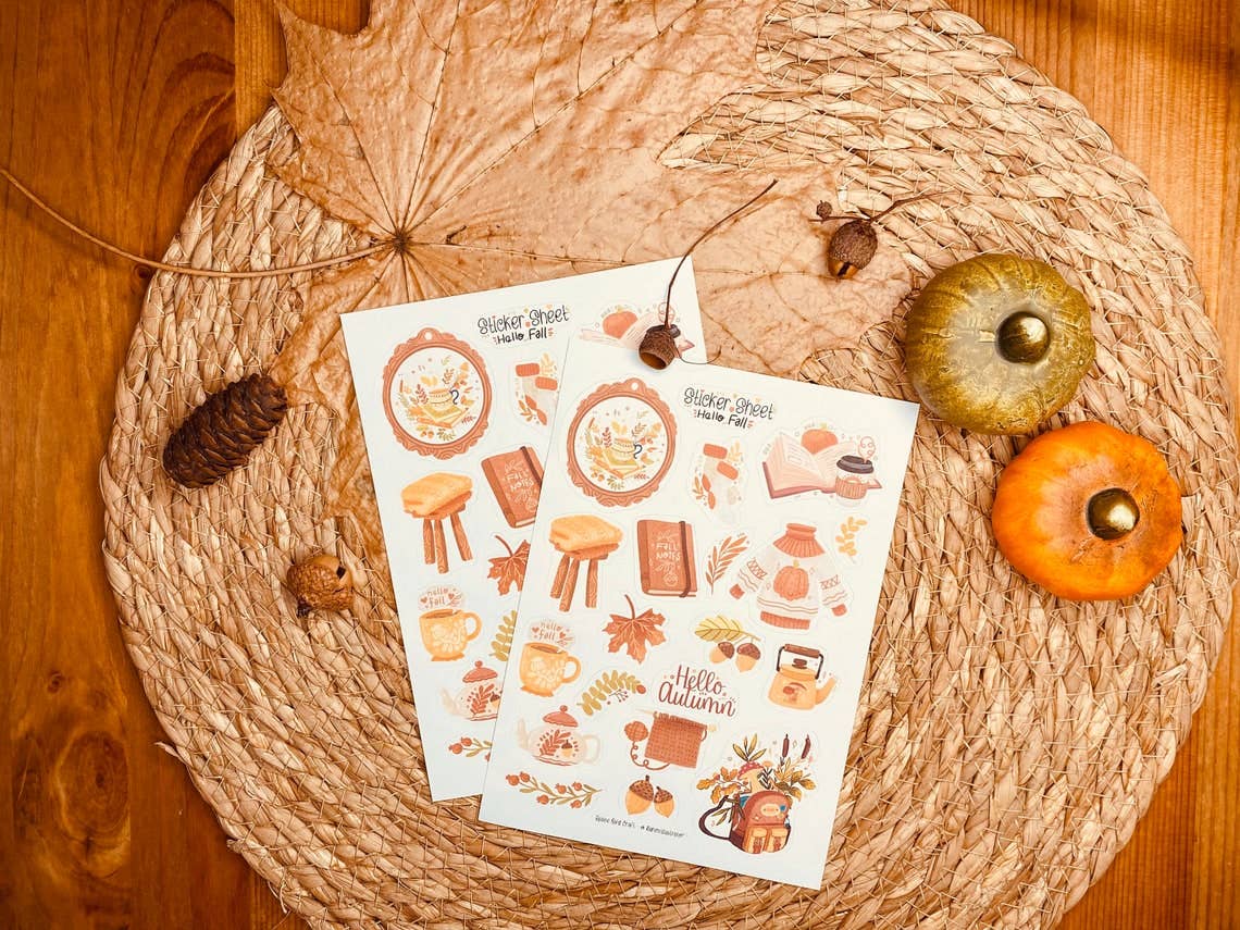 Hello Fall Stickers sheet
