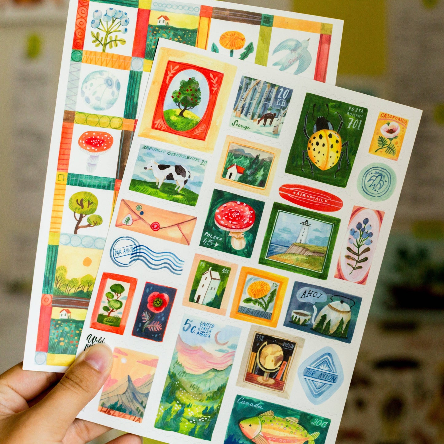 Vinyl Sticker Sheet — Stamps