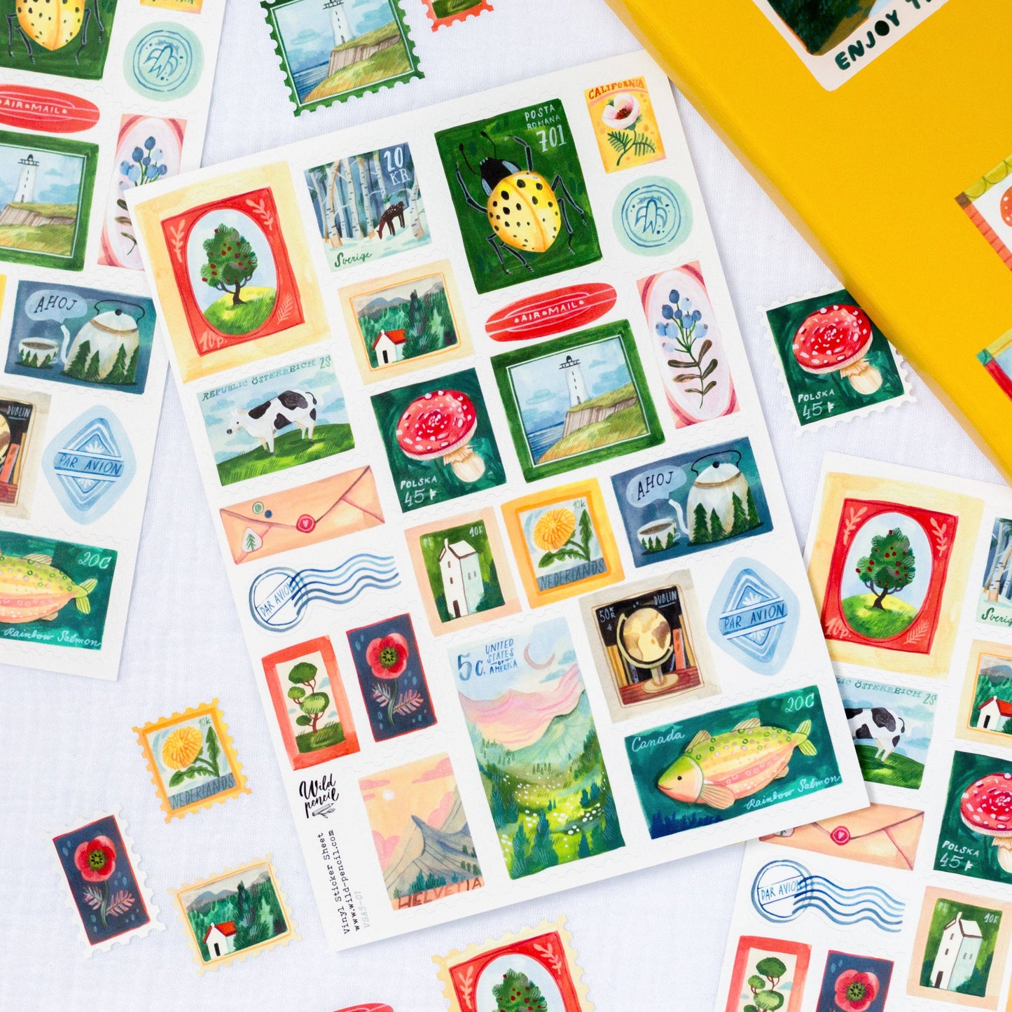 Vinyl Sticker Sheet — Stamps