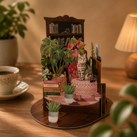 Cosy Cat Corner Pop-Up Card