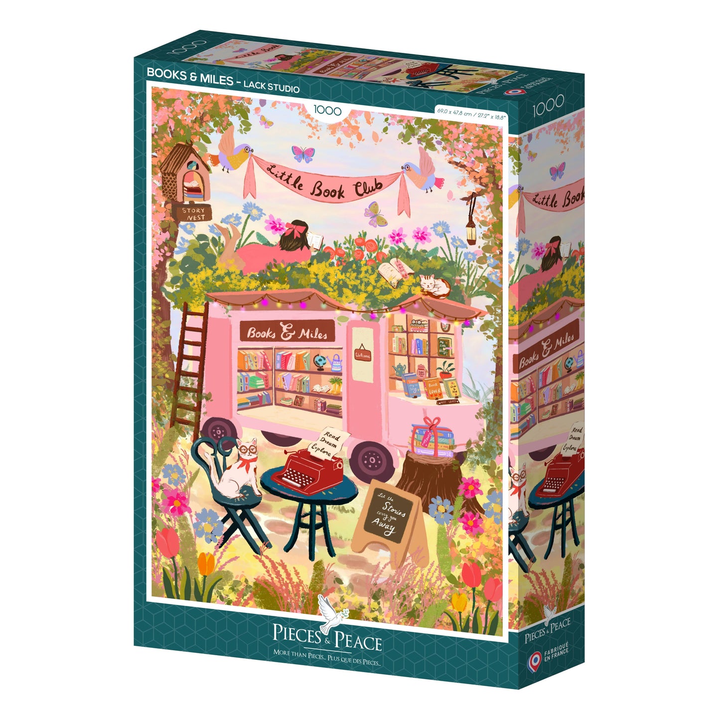 1000-piece Puzzle - Traveling Books