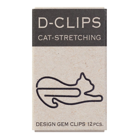 Cat Stretching Paper Clips by Midori