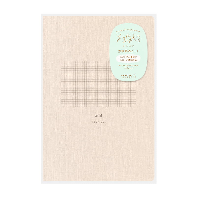 Yuru Log Notebook B6 Grid by Midori