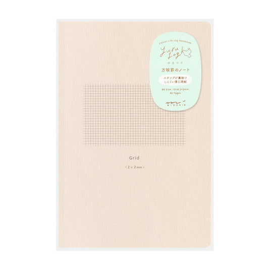 Yuru Log Notebook B6 Grid by Midori