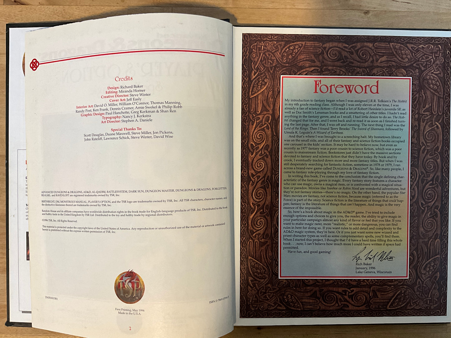 Advanced Dungeons and Dragons (AD&D 2E): Player's Option: Spells and Magic