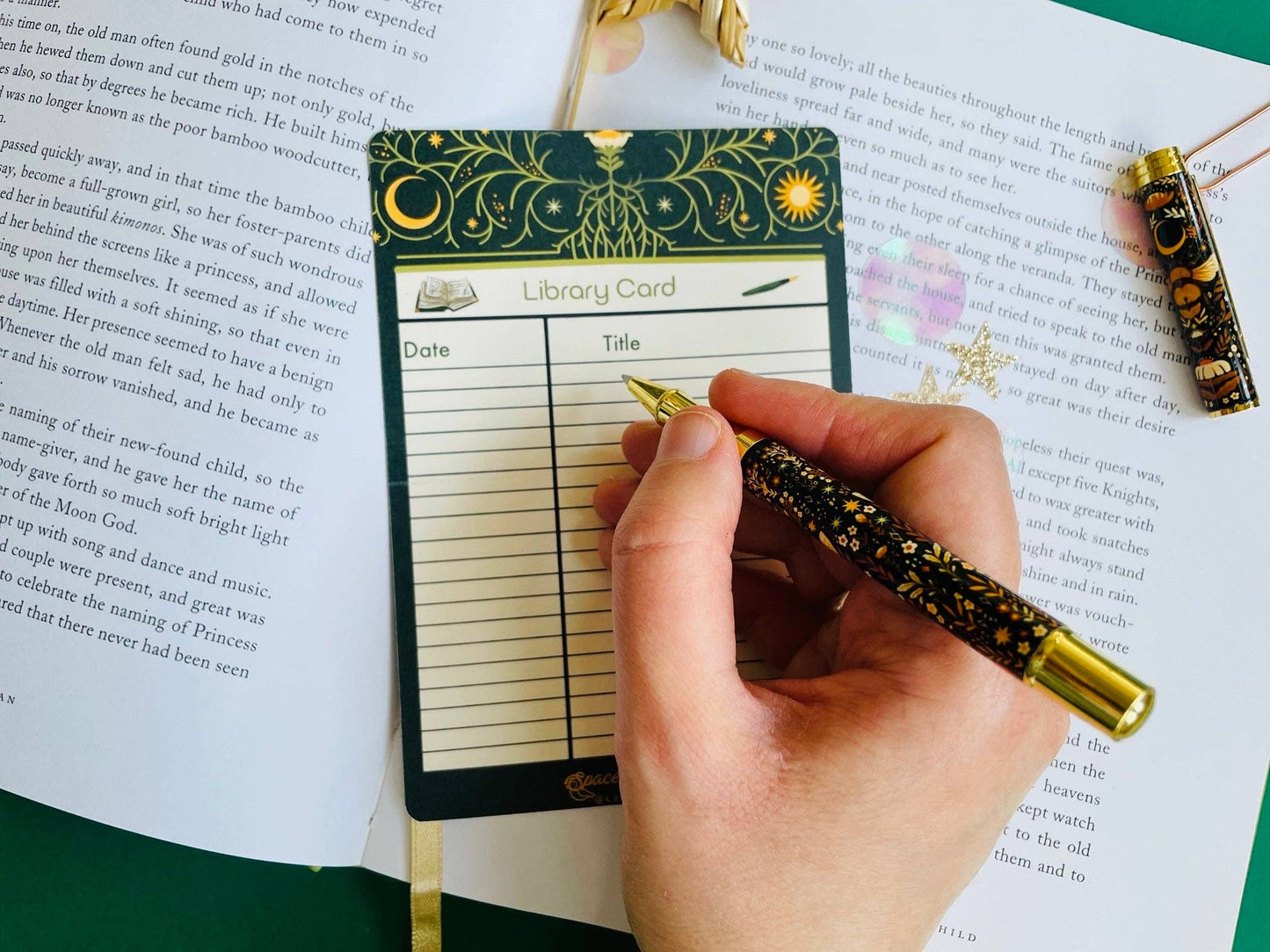 Coffee Time Reading Bookmark Library Card: Yes with the tassel