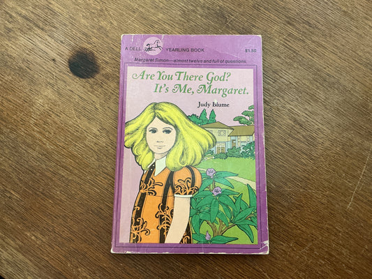 First paperback edition of Are You There God? It’s Me Margaret by Judy Blume