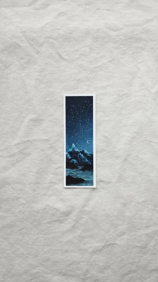 Starry Sky & Mountains Bookmark