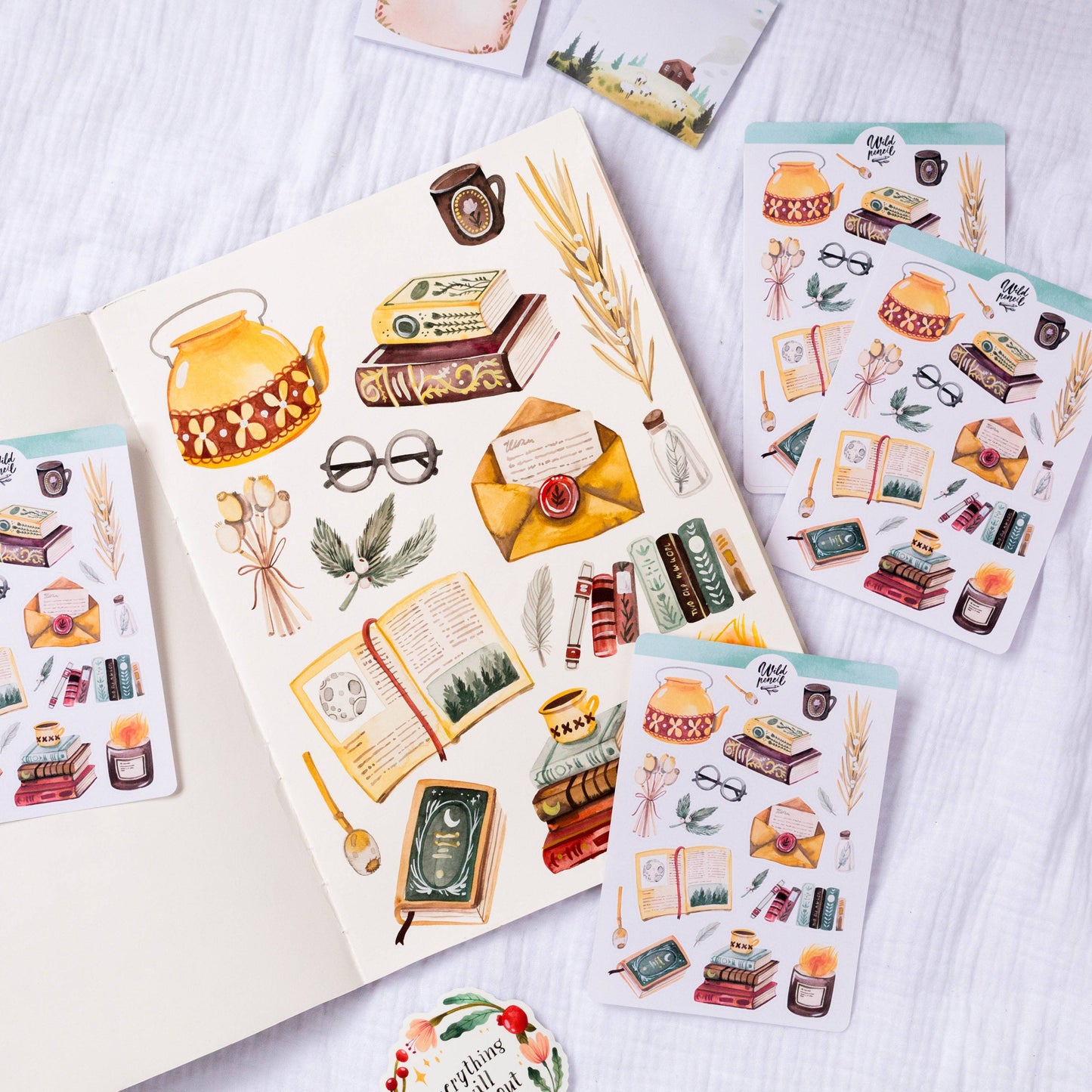 Sticker Sheet — Library