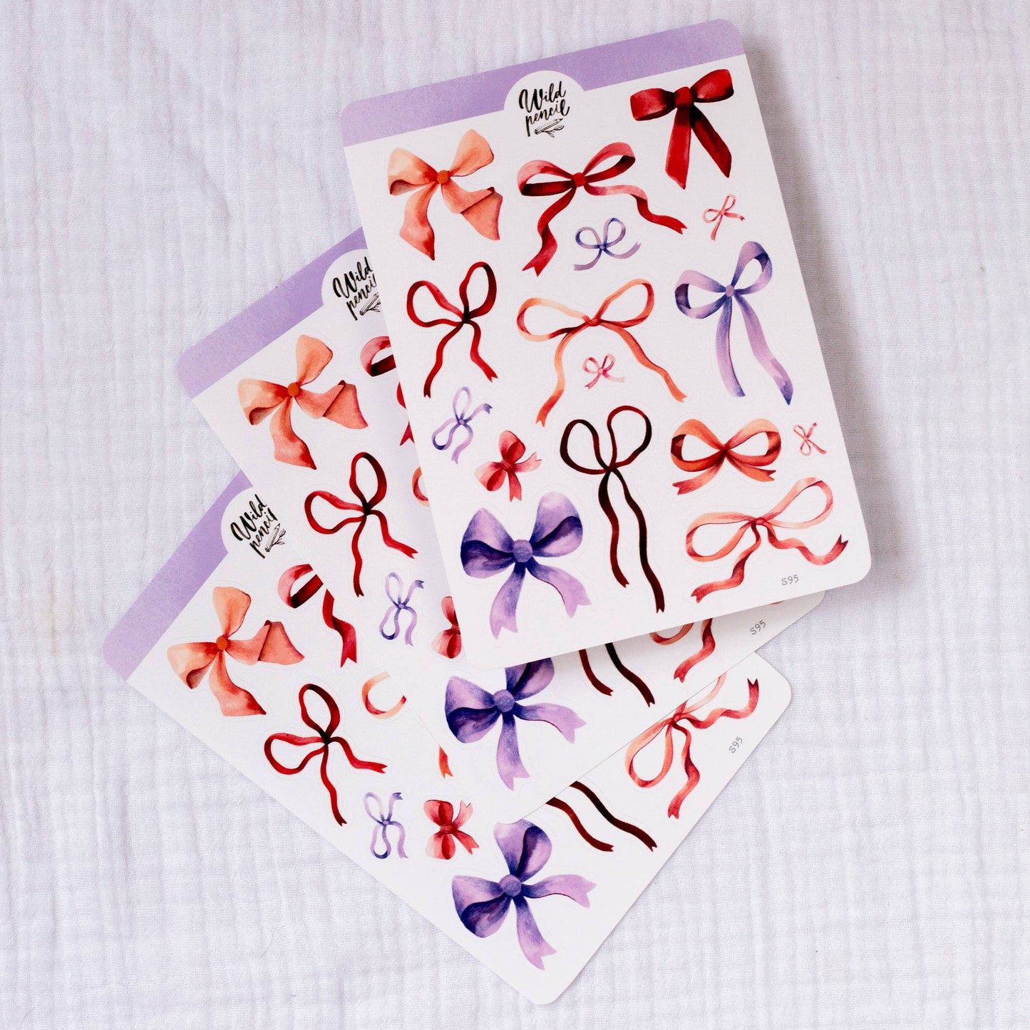 Sticker Sheet — Bows