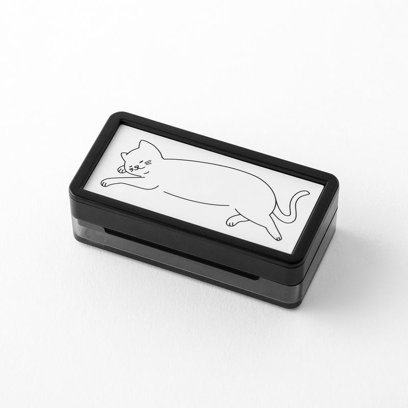 Sleepy Cat Stamp and Ink Pad by Midori
