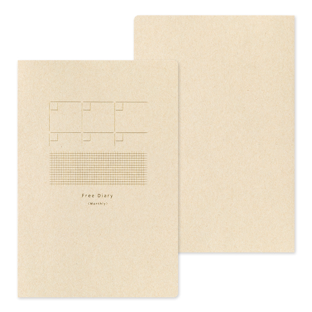 Yuru Log Notebook B6 Free Diary Monthly by Midori