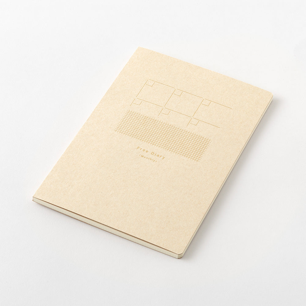 Yuru Log Notebook B6 Free Diary Monthly by Midori