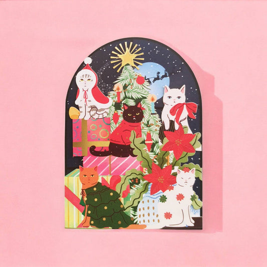Cats for Christmas card