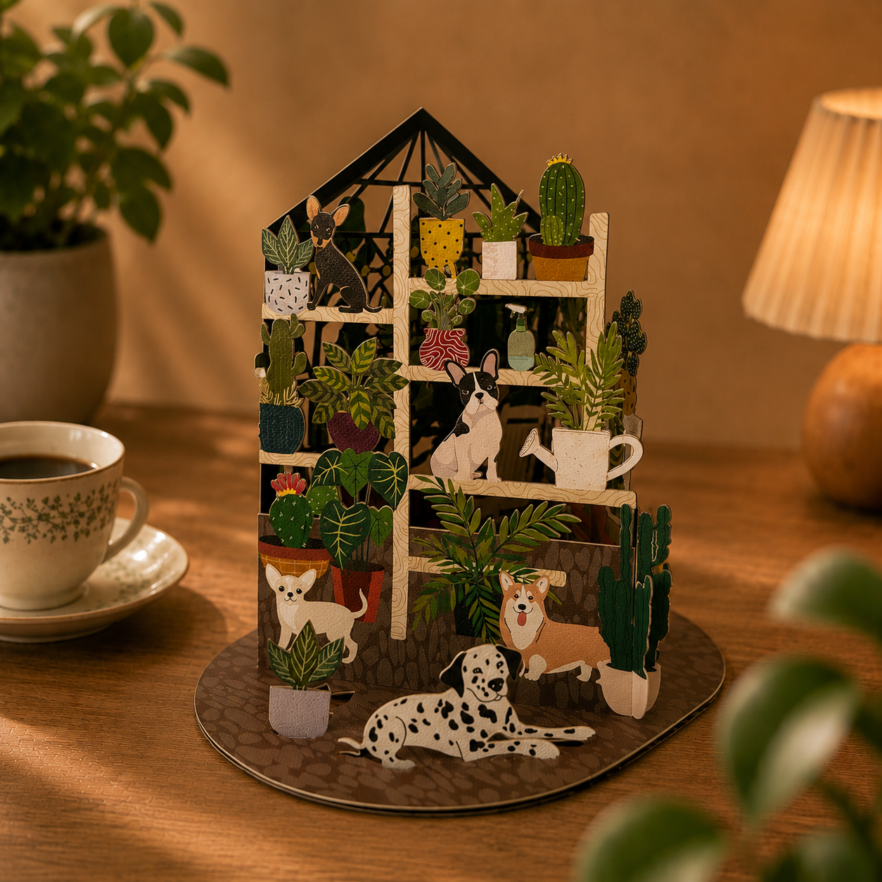 Botanical Pets Pop-Up Card