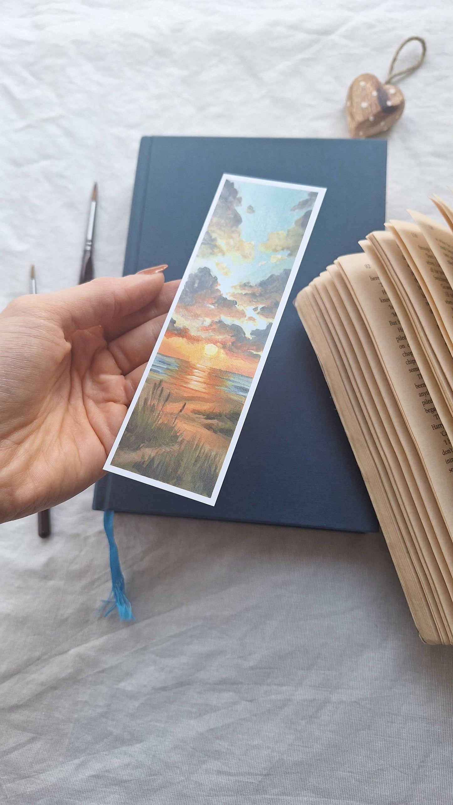 Coastal Sunset Bookmark