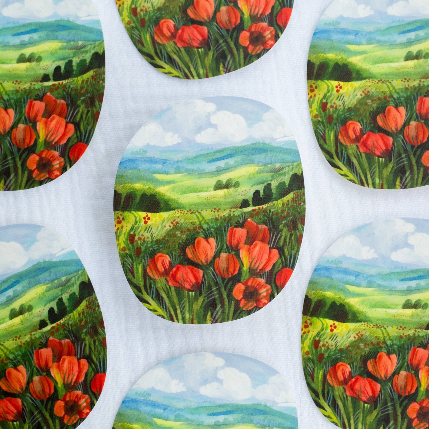 Vinyl sticker — Poppy Meadow