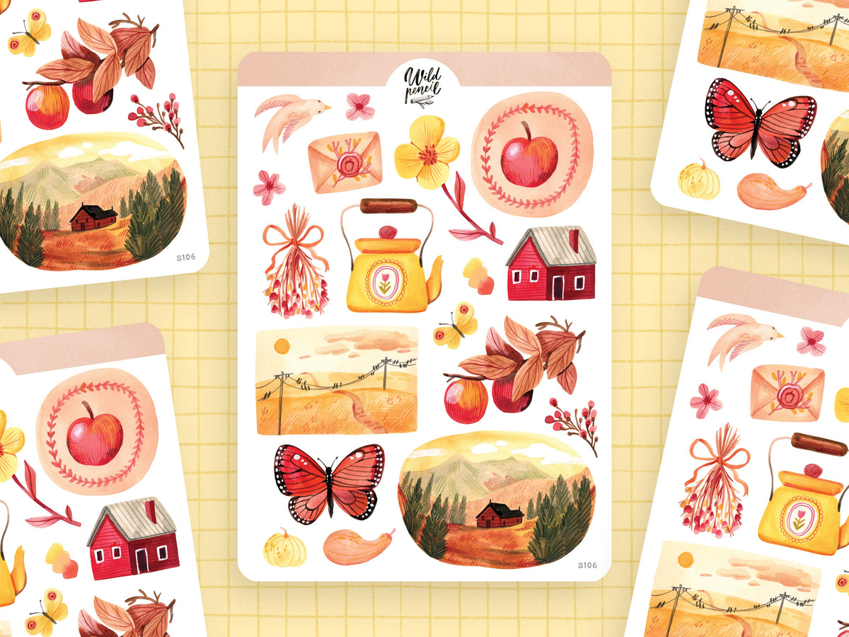 Sticker Sheet — Autumn Afternoon