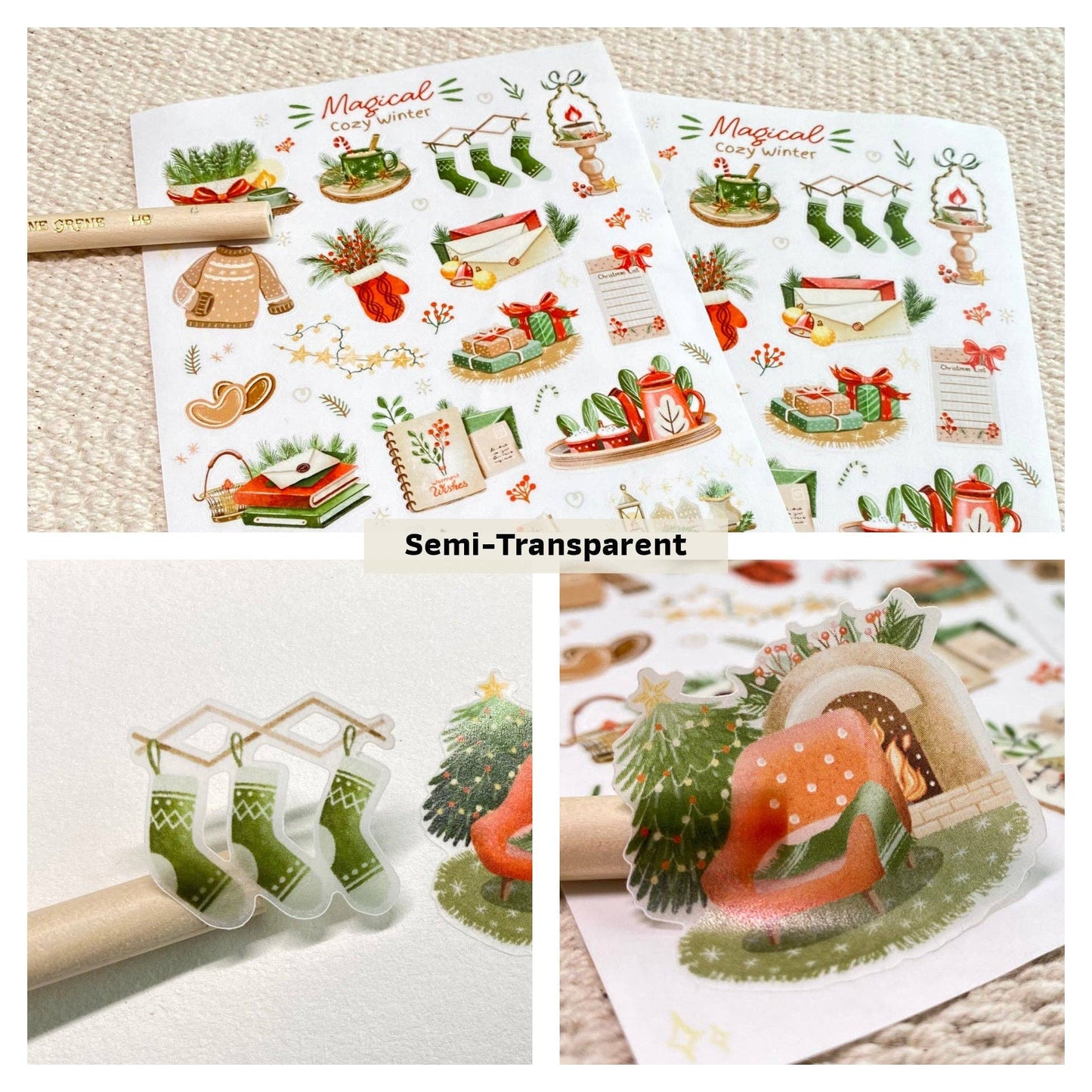 Sticker Sheet - Magical Cozy Winter: Matte Paper