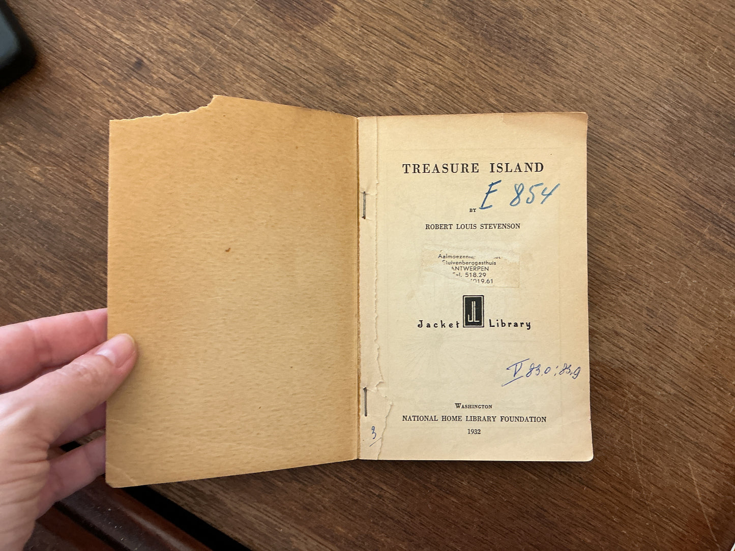 1932 edition of Treasure Island by Robert Louis Stevenson