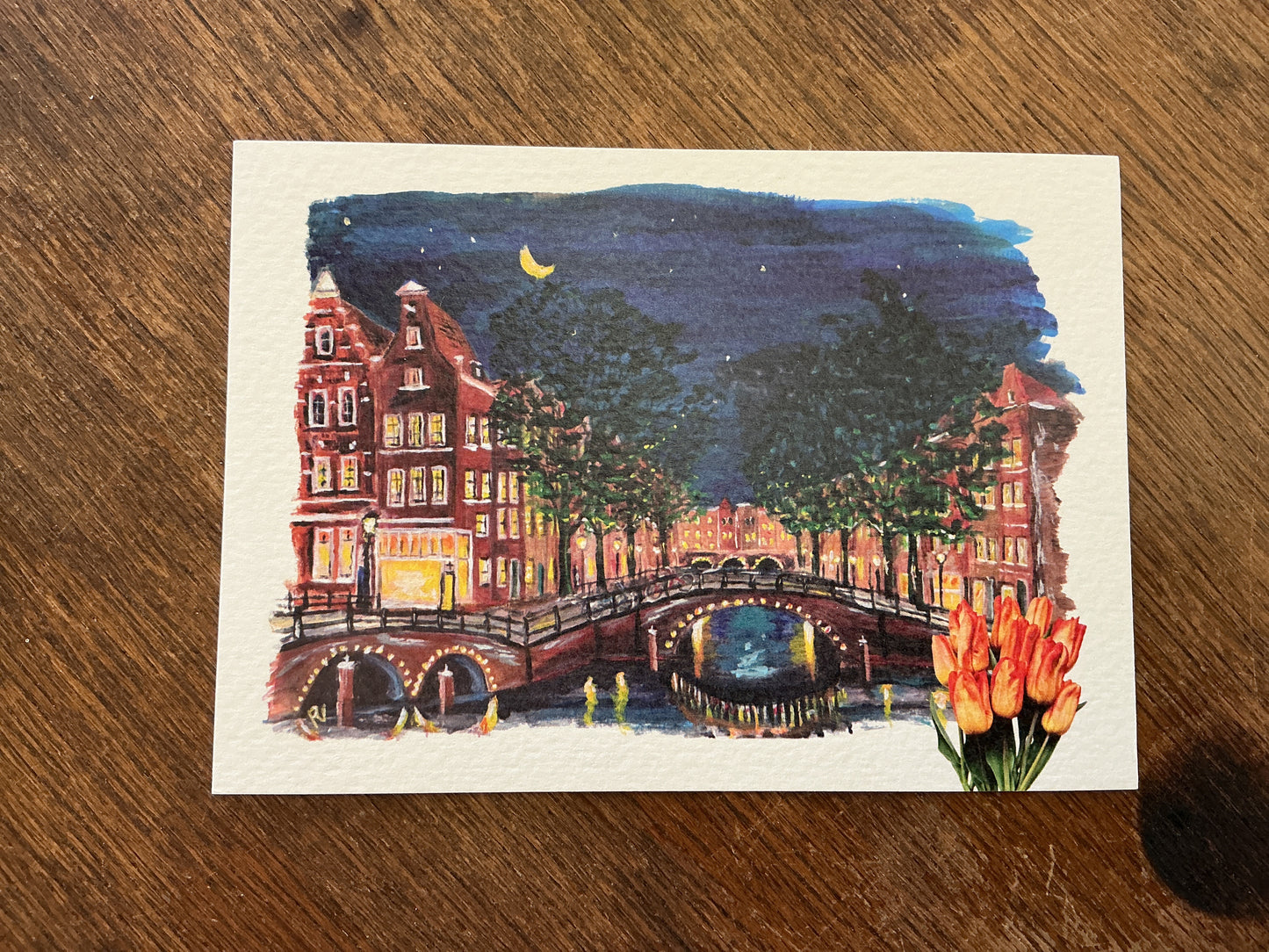 Gracht bij nacht