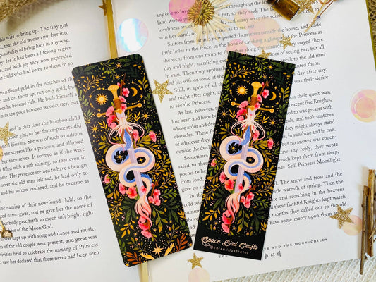 Sakura Bookmark with Round Corners