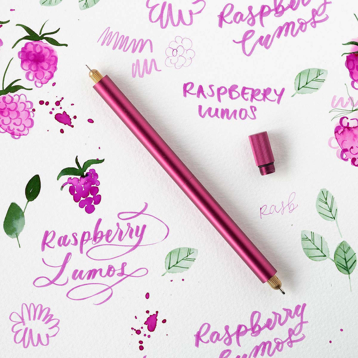 Lumos Pro - Refillable Multi-Tip Pen: Raspberry / Single Tip