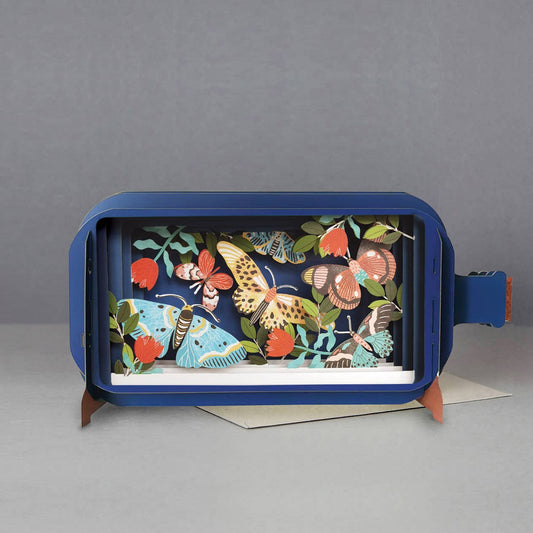 Message in a Bottle Pop Up Card -Butterflies