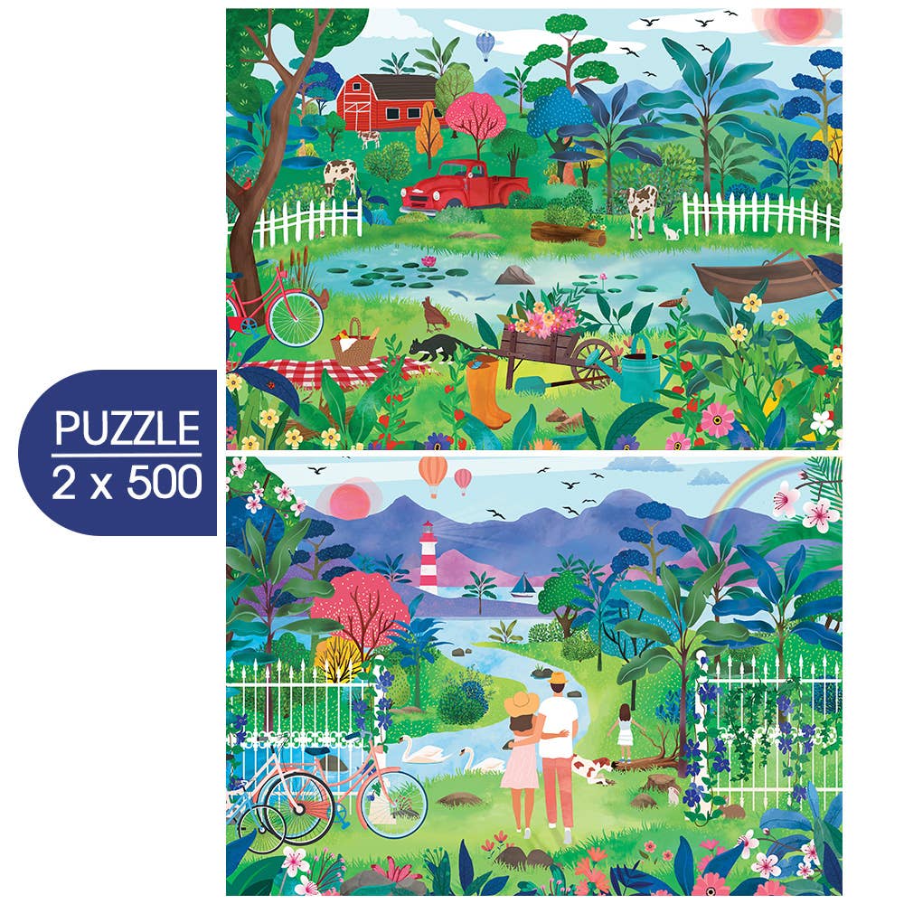 2x500 Piece Puzzles - Ode to Spring