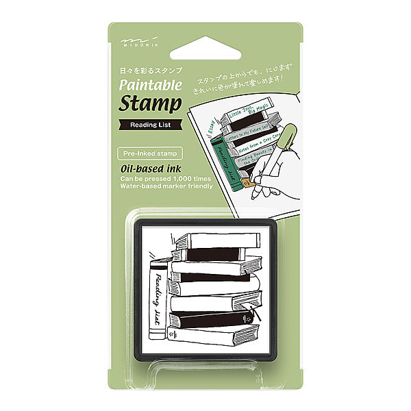 Reading List Stamp and Ink Pad by Midori