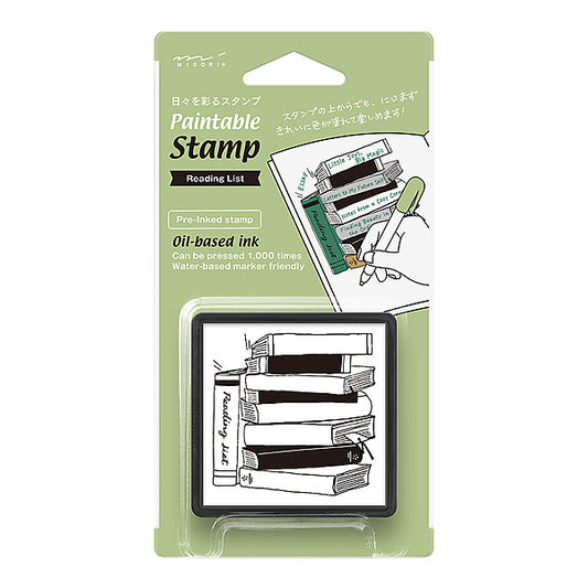 Reading List Stamp and Ink Pad by Midori