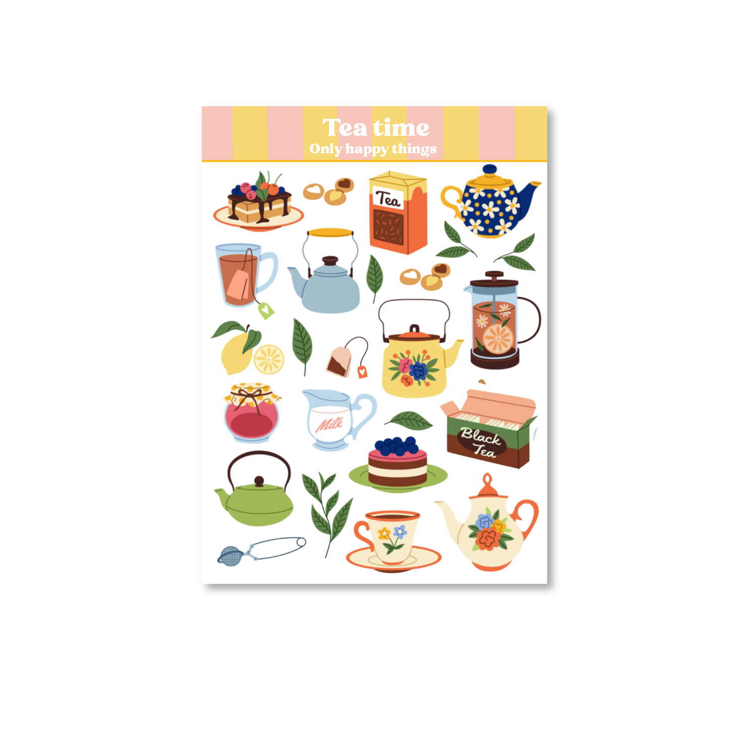 Stickersheet Tea time