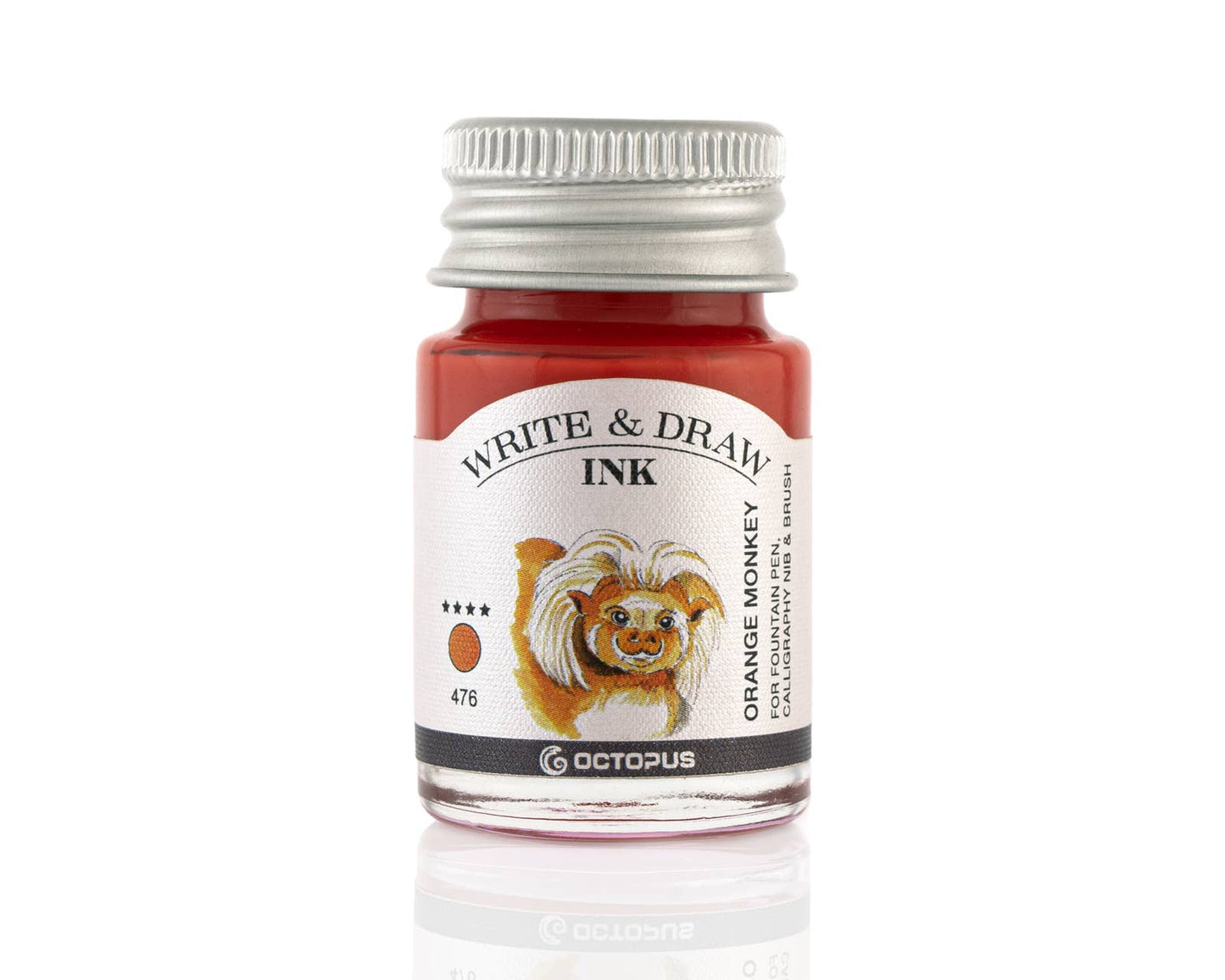 Write and Draw Ink 476 Orange Monkey Writing Paper 10ml