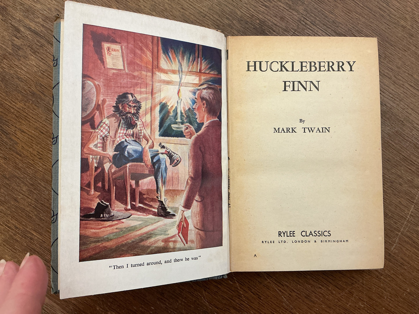 Huckleberry Finn by Mark Twain from the 1950’s