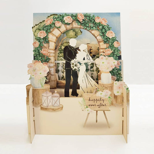 Miniature World pop up card - WEDDING
