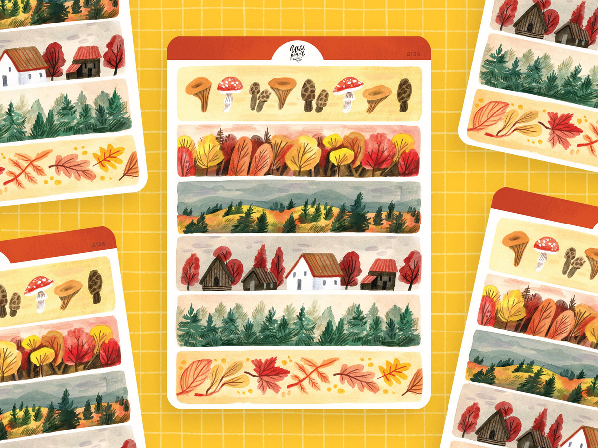Sticker Sheet — Autumn Tapes